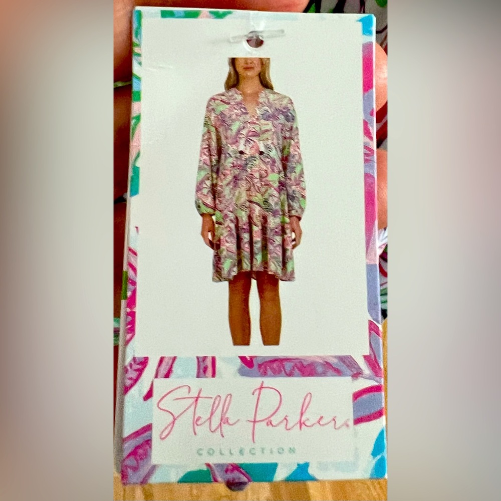 Stella Parker Collection Beautiful Summer Dress L 100% Rayon Bohemian